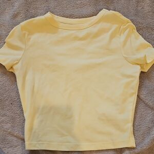 Wild Fable Yellow Crop Top